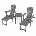 Cama Oceanic Collection Adirondack Chaise Lounge Chair Foldable, cup and glass holder CA3363191